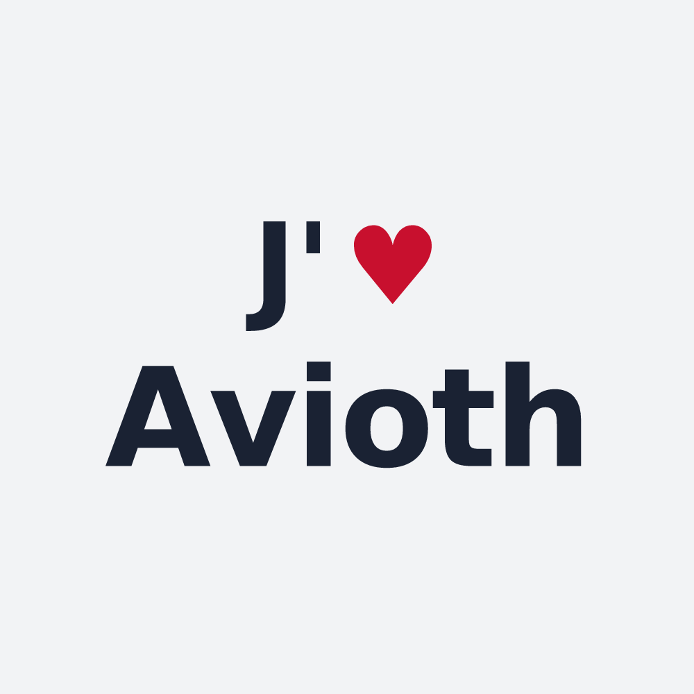 Poster personnalisé Avioth — design J'aime Avioth