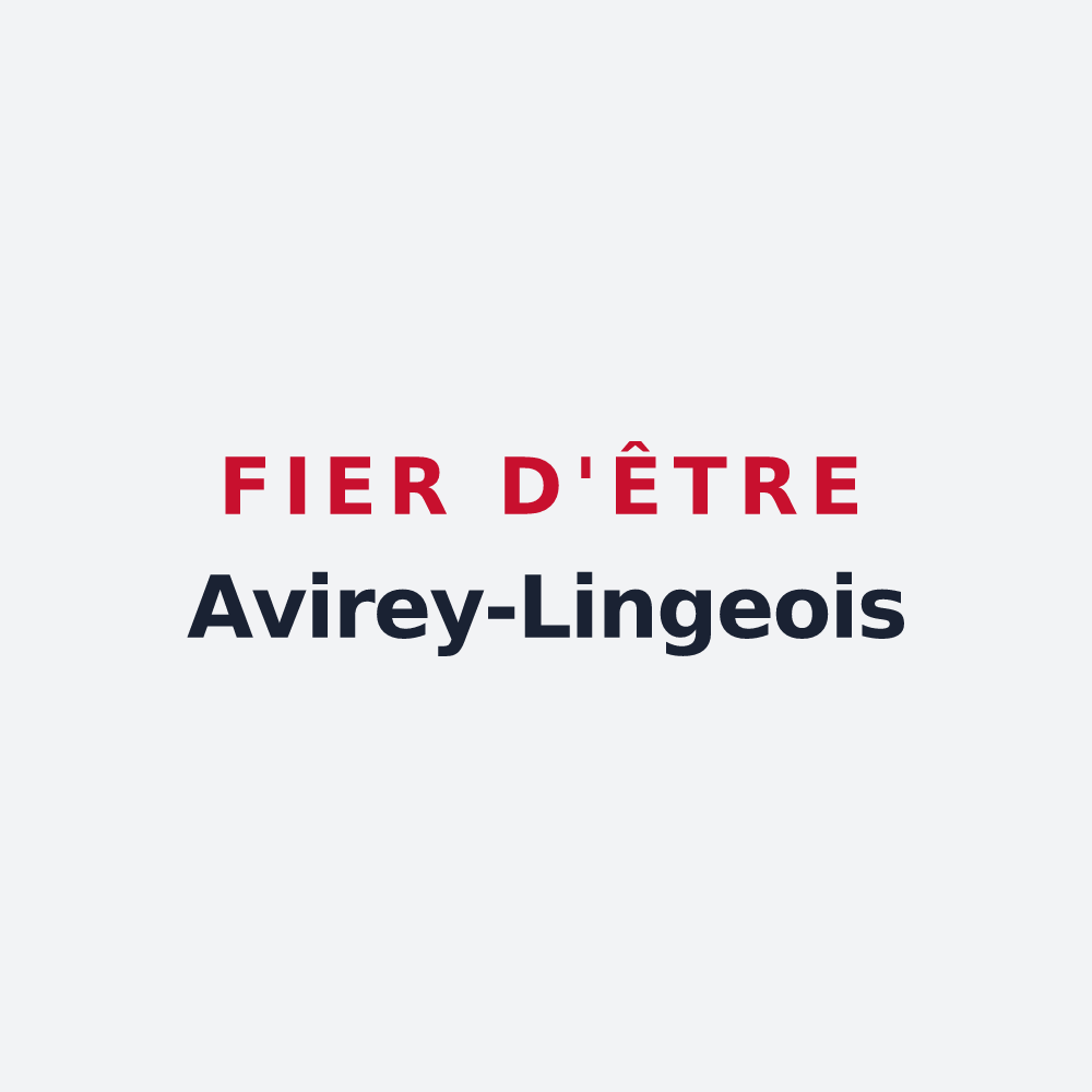 Poster « Fier d'être Avirey-Lingeois » — design pour Avirey-Lingey