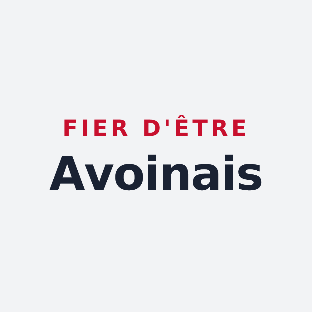 Poster « Fier d'être Avoinais » — design pour Avoine