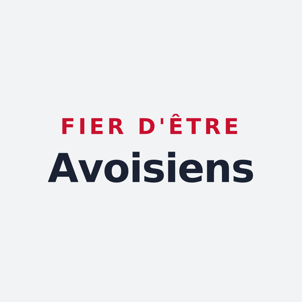 Poster « Fier d'être Avoisiens » — design pour Avoise