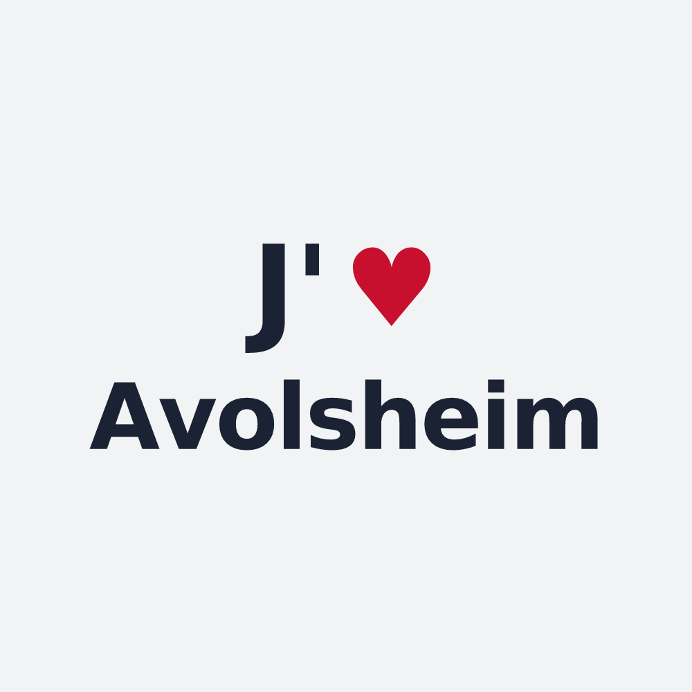 Poster personnalisé Avolsheim — design J'aime Avolsheim