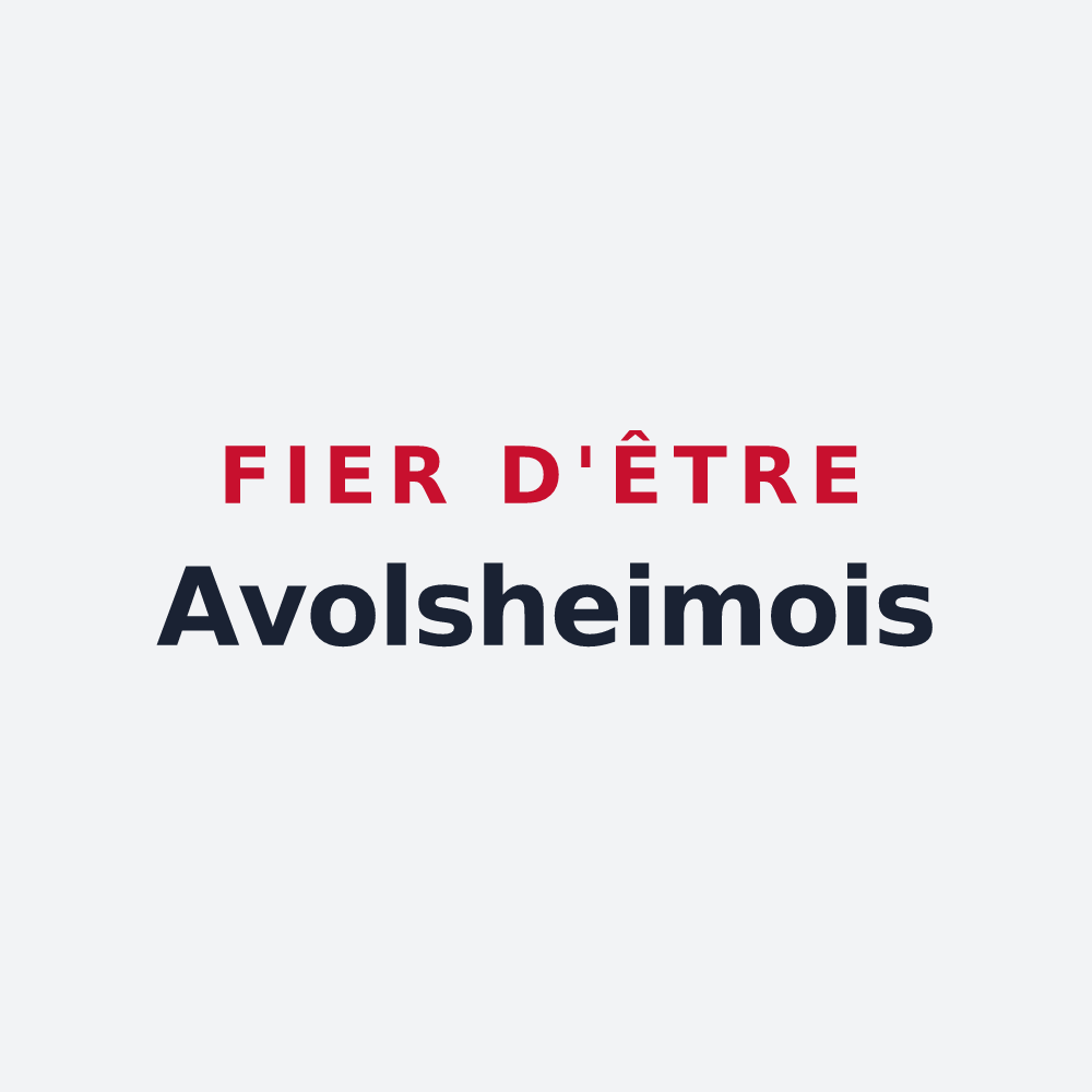 Poster « Fier d'être Avolsheimois » — design pour Avolsheim