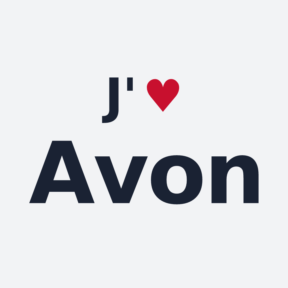 Poster personnalisé Avon — design J'aime Avon