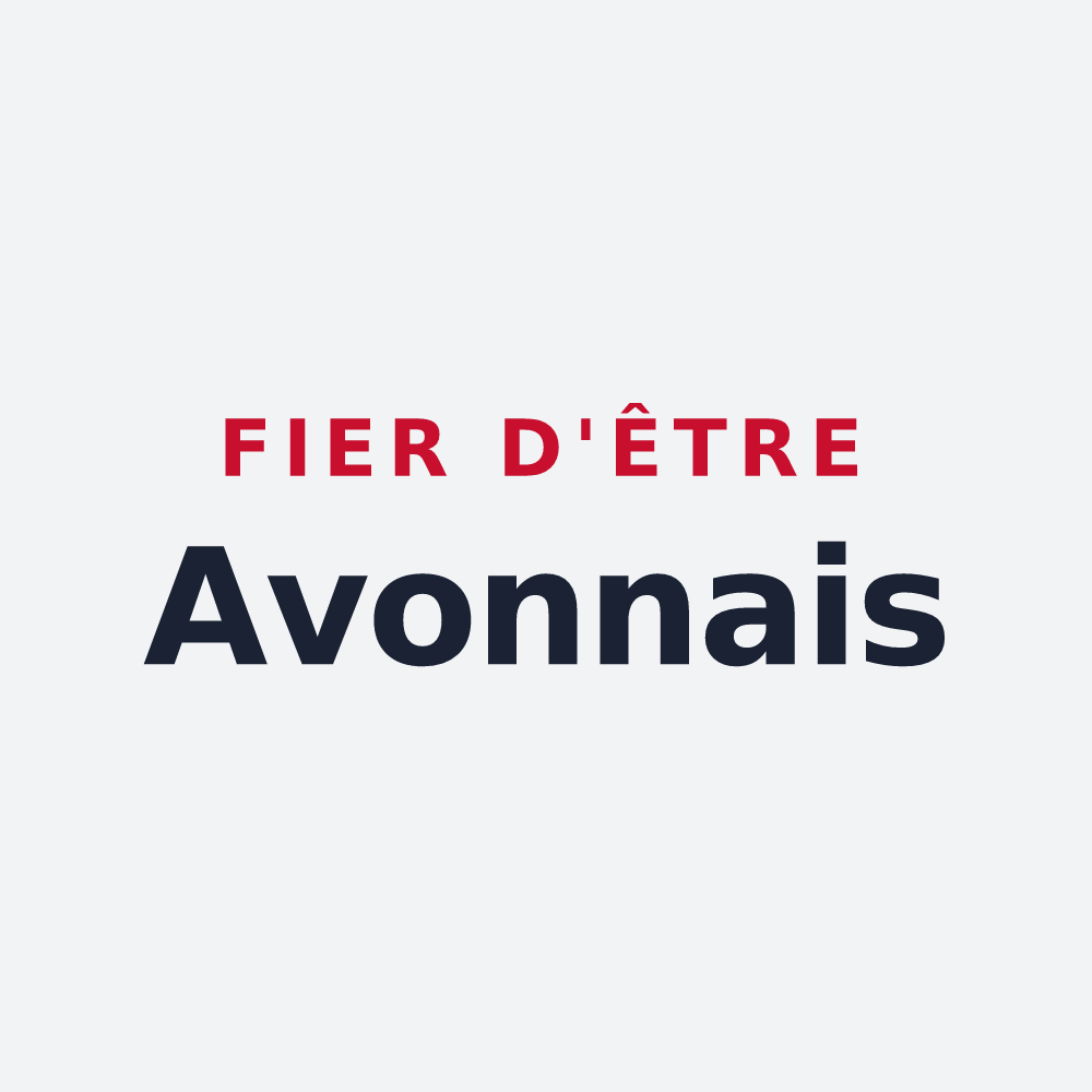 Poster « Fier d'être Avonnais » — design pour Avon-la-Pèze