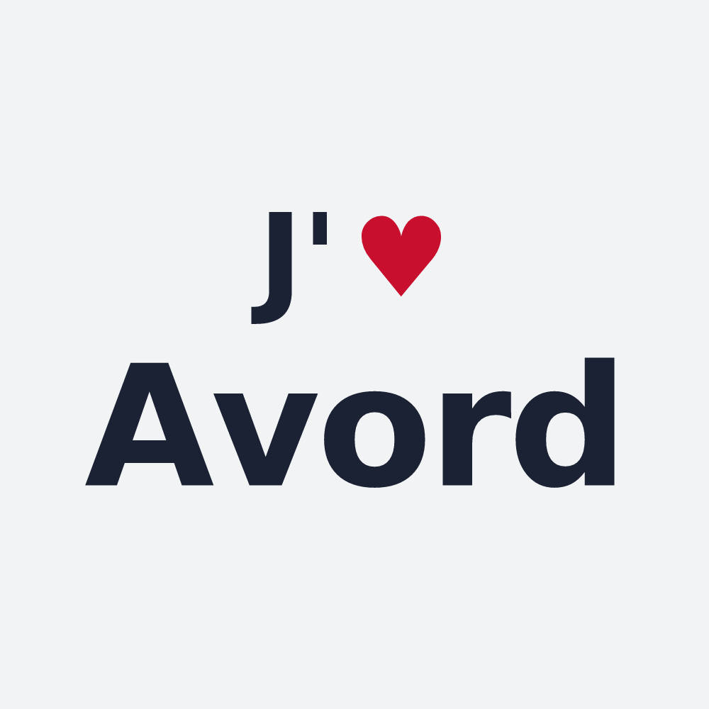 Poster personnalisé Avord — design J'aime Avord
