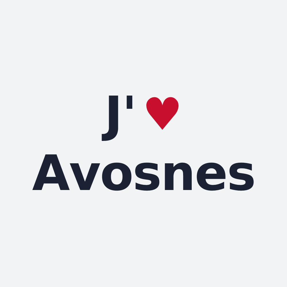 Poster personnalisé Avosnes — design J'aime Avosnes