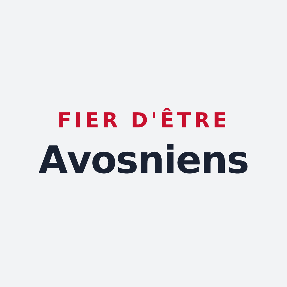 Poster « Fier d'être Avosniens » — design pour Avosnes