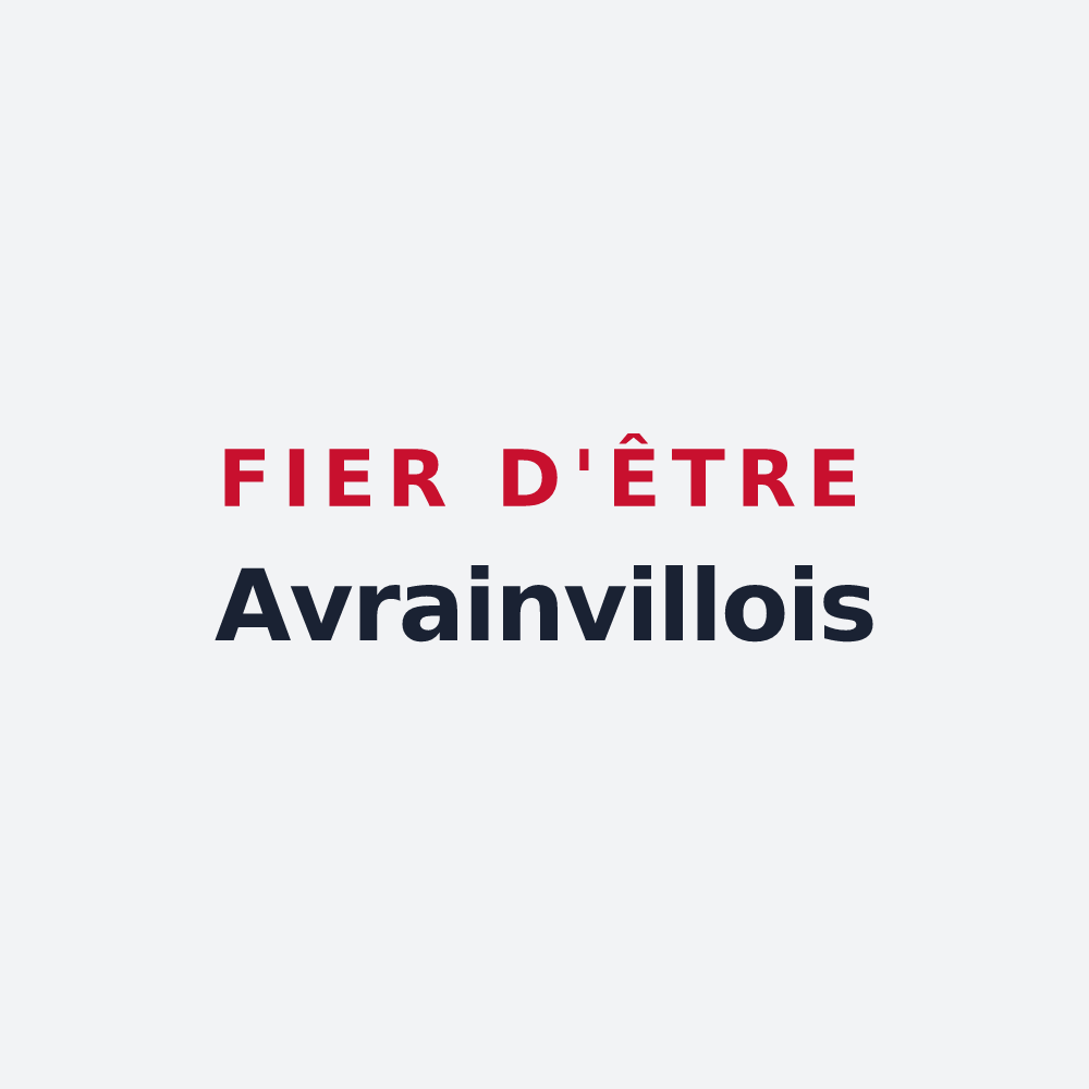 Poster « Fier d'être Avrainvillois » — design pour Avrainville