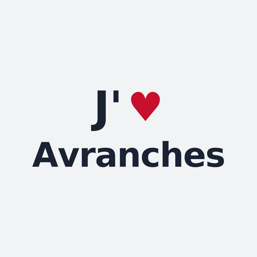 Poster personnalisé Avranches — design J'aime Avranches