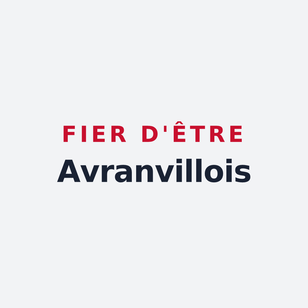 Poster « Fier d'être Avranvillois » — design pour Avranville
