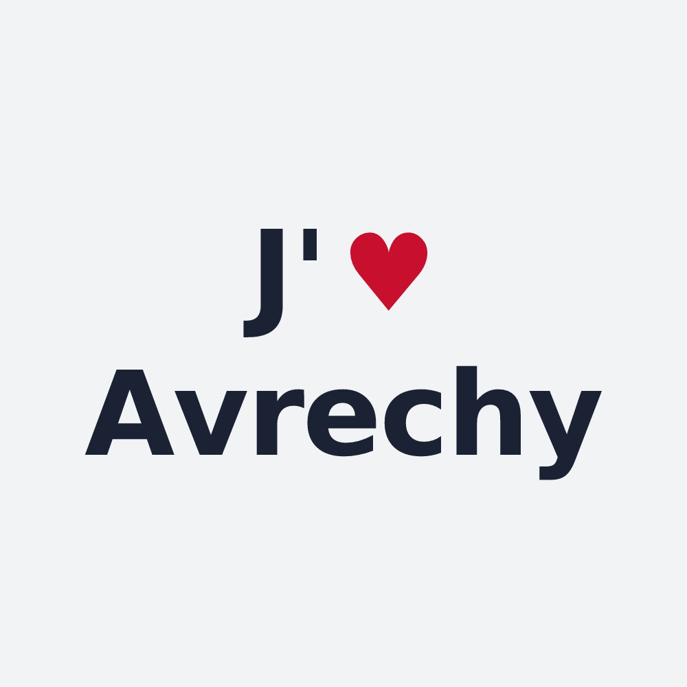 Poster personnalisé Avrechy — design J'aime Avrechy