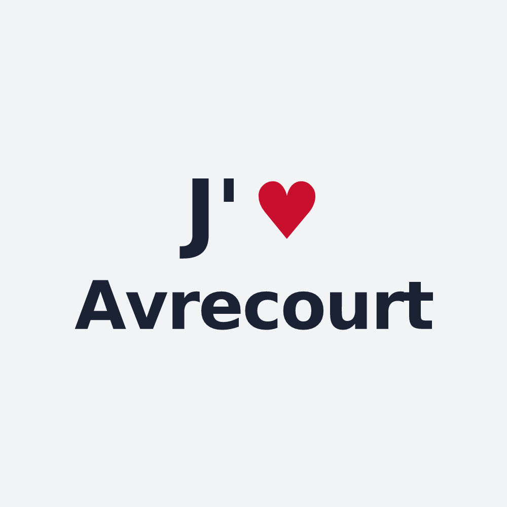Poster personnalisé Avrecourt — design J'aime Avrecourt