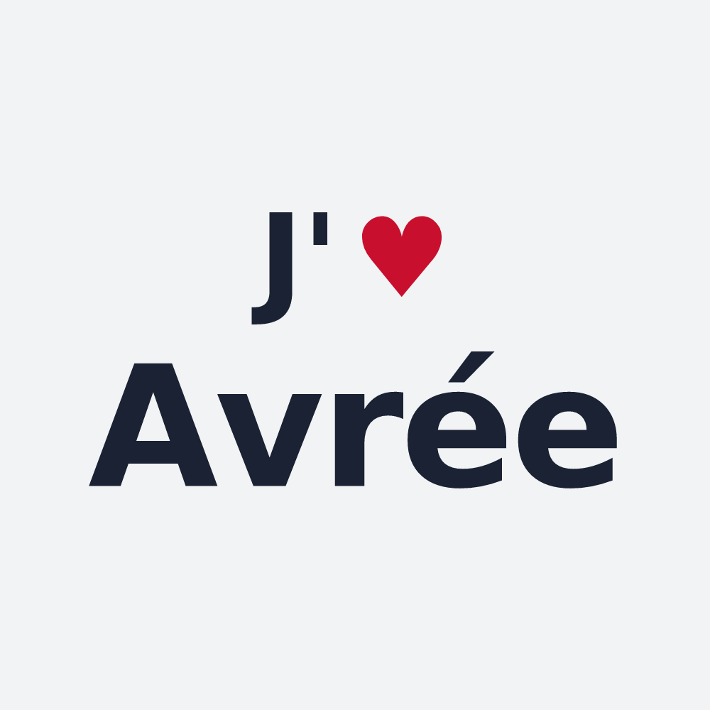 Poster personnalisé Avrée — design J'aime Avrée