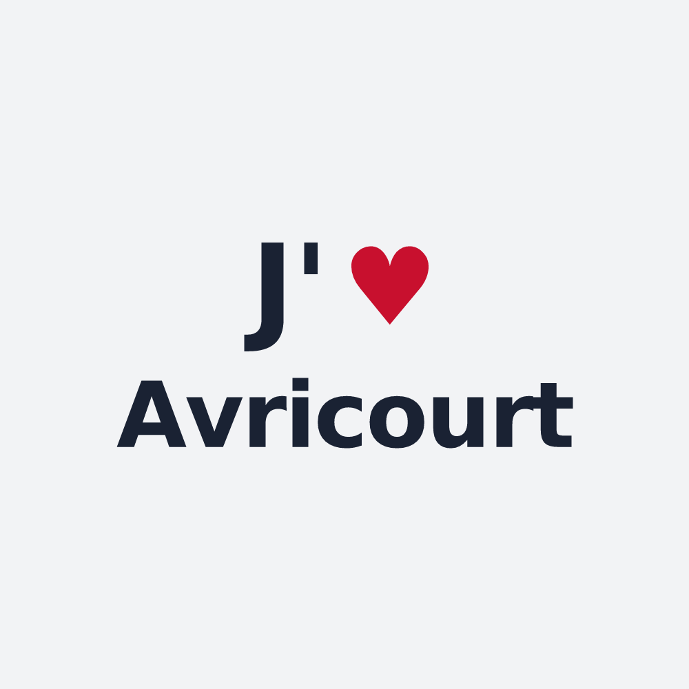 Poster personnalisé Avricourt — design J'aime Avricourt