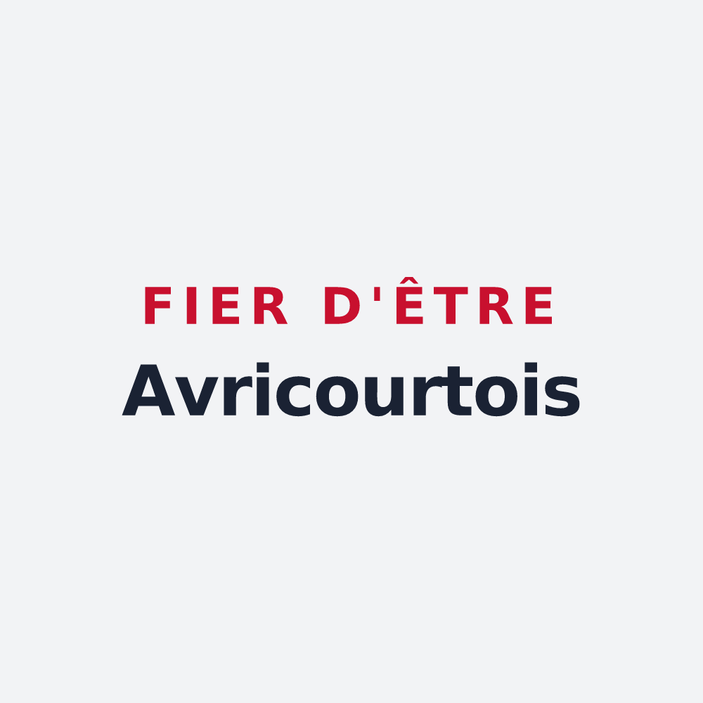 Poster « Fier d'être Avricourtois » — design pour Avricourt