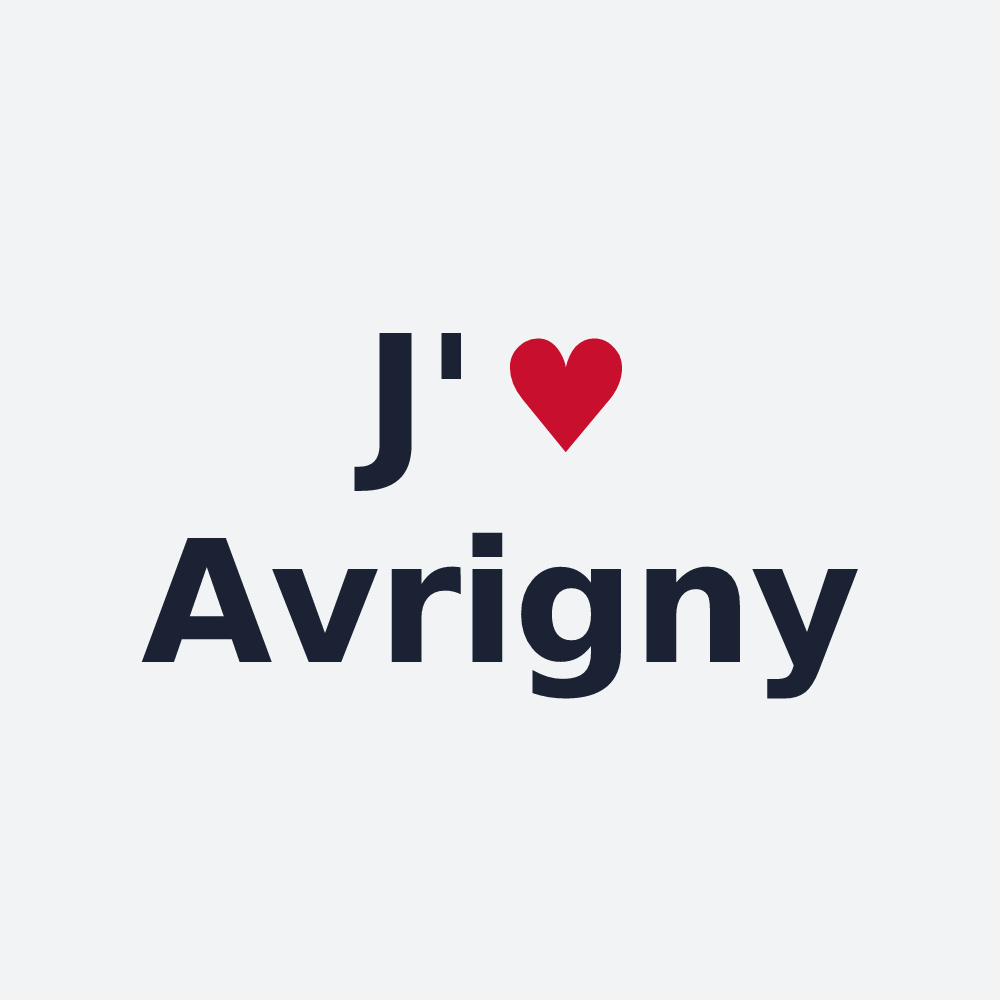 Poster personnalisé Avrigny — design J'aime Avrigny