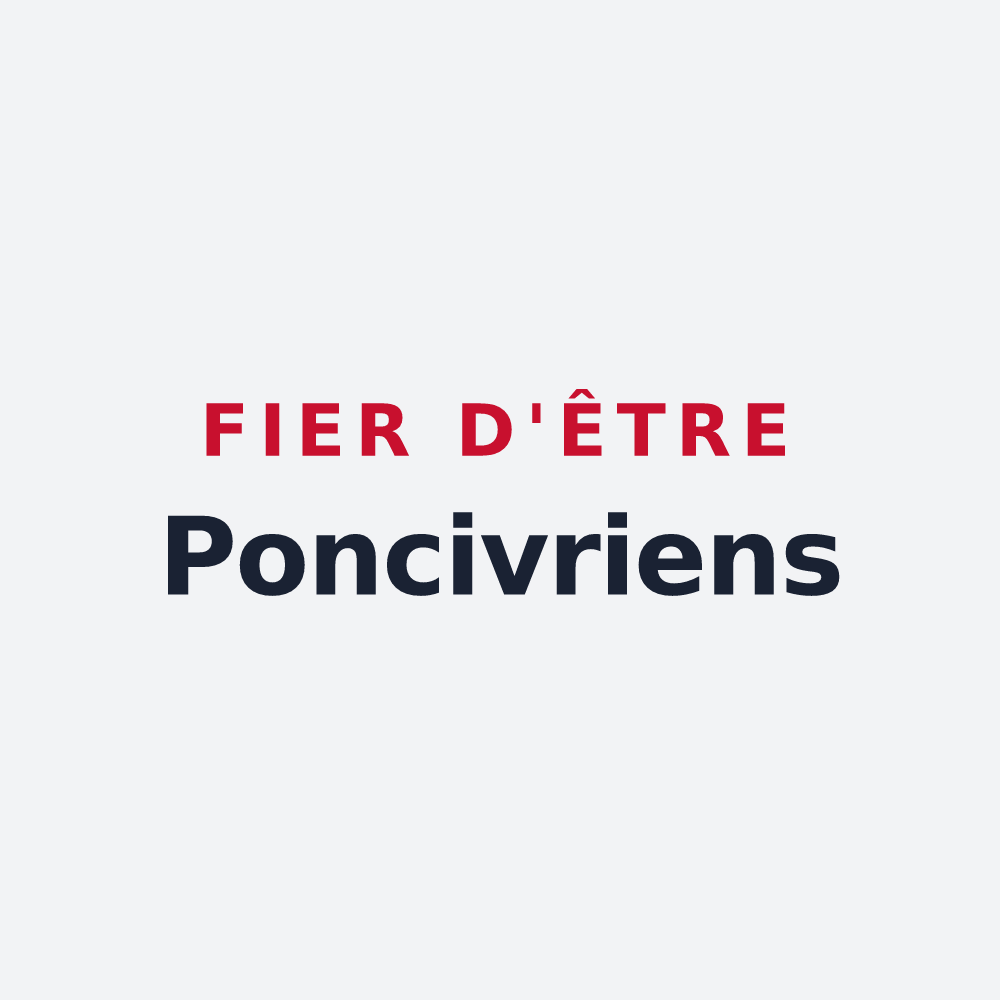 Poster « Fier d'être Poncivriens » — design pour Avrillé-les-Ponceaux