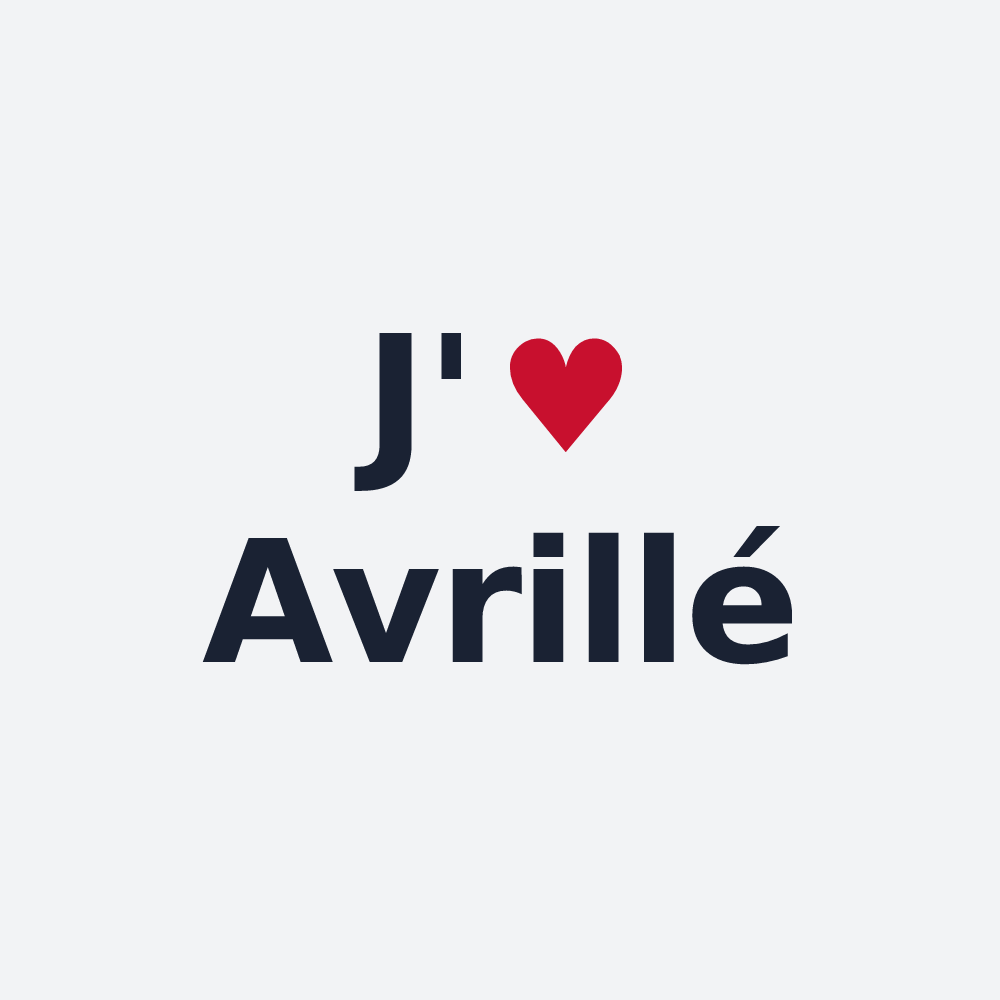 Poster personnalisé Avrillé — design J'aime Avrillé