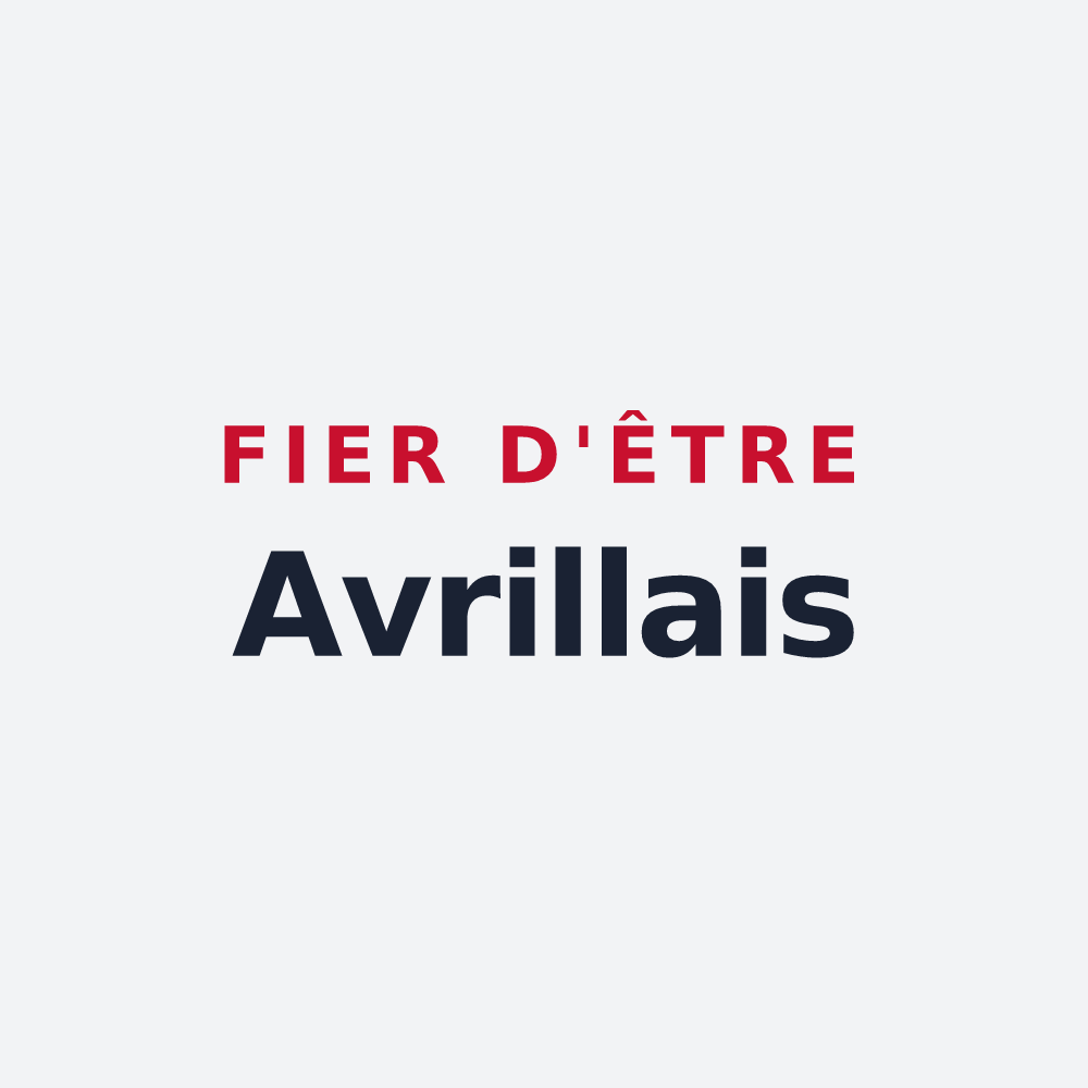 Poster « Fier d'être Avrillais » — design pour Avrillé