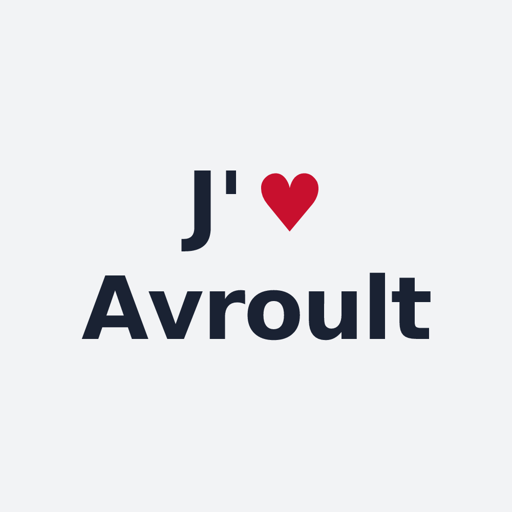 Poster personnalisé Avroult — design J'aime Avroult