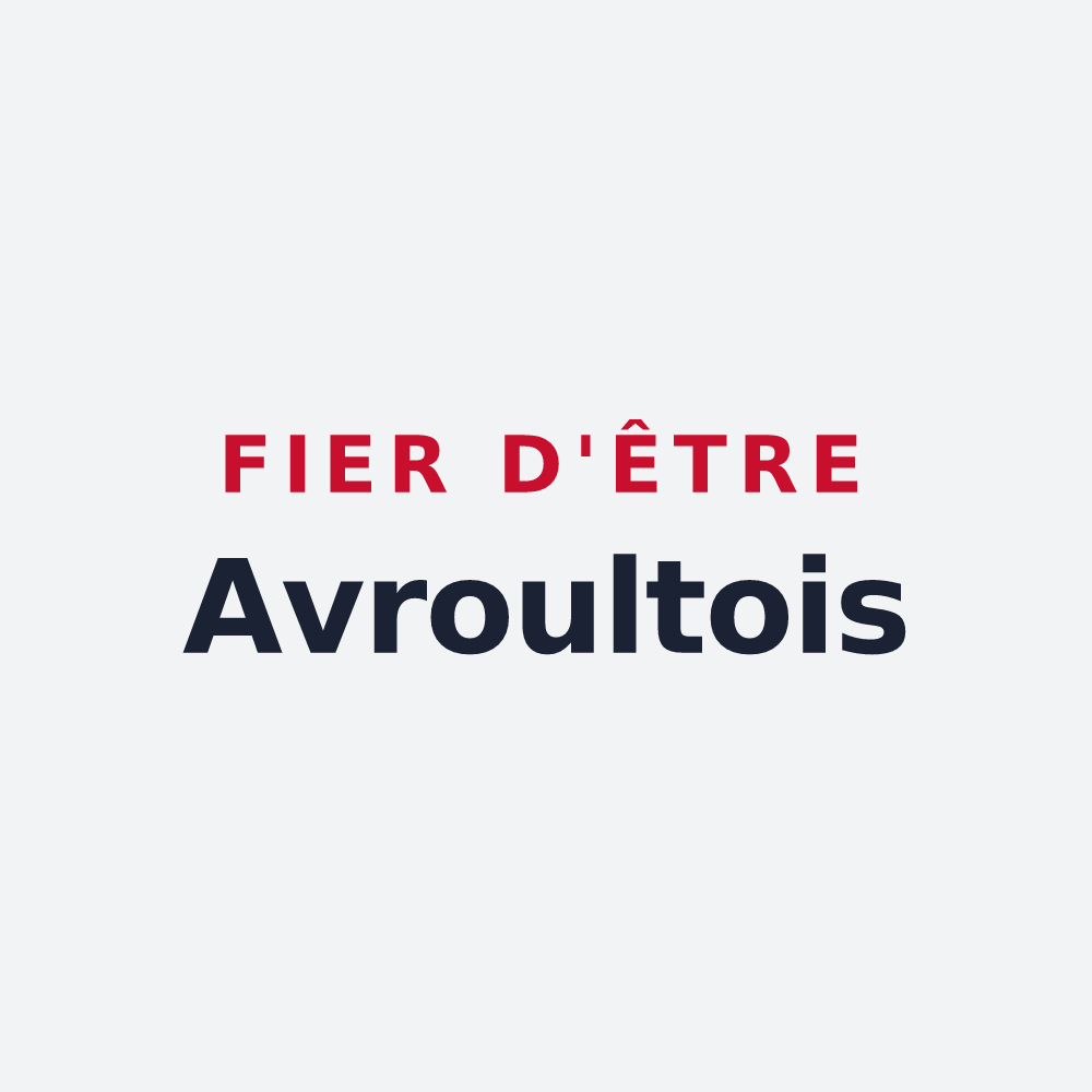 Poster « Fier d'être Avroultois » — design pour Avroult