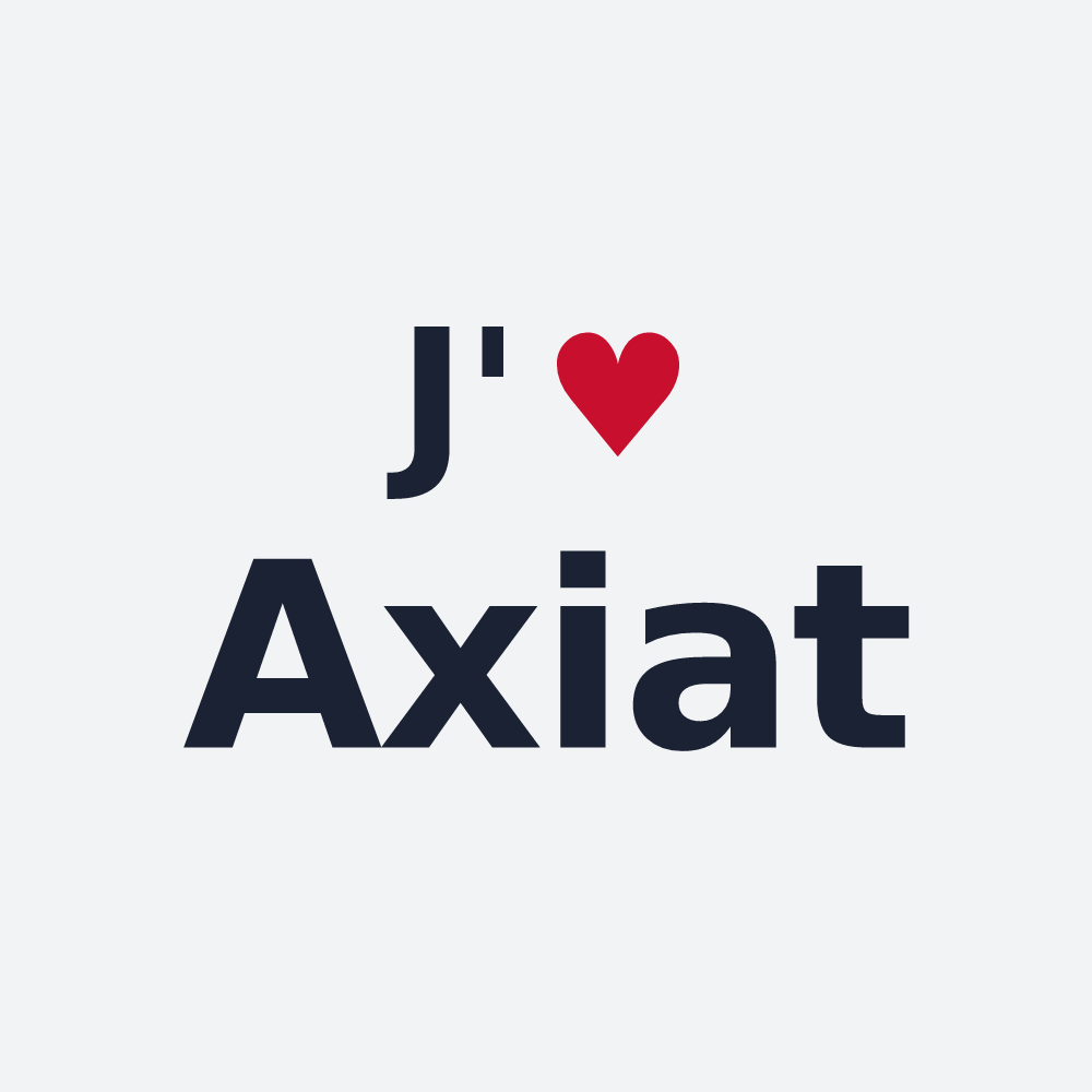 Poster personnalisé Axiat — design J'aime Axiat