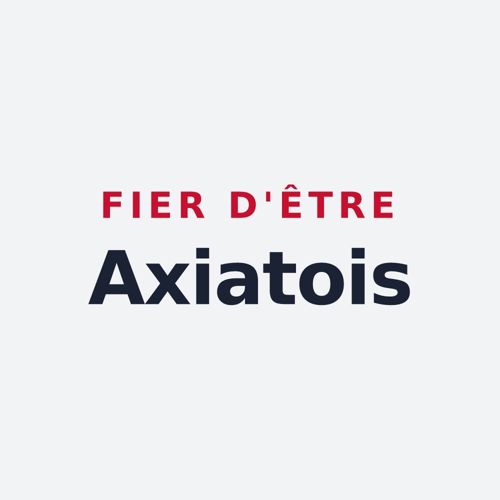 Poster « Fier d'être Axiatois » — design pour Axiat