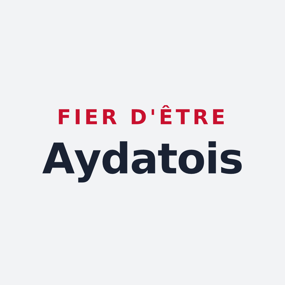 Poster « Fier d'être Aydatois » — design pour Aydat