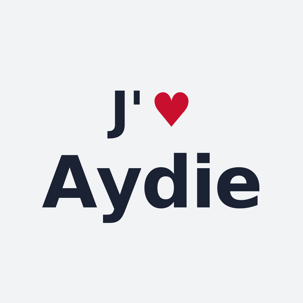 Poster personnalisé Aydie — design J'aime Aydie