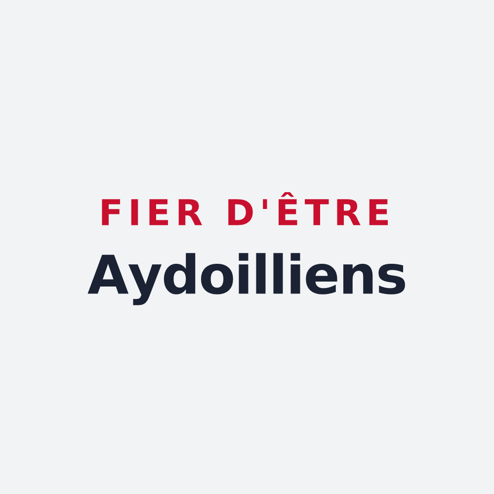 Poster « Fier d'être Aydoilliens » — design pour Aydoilles