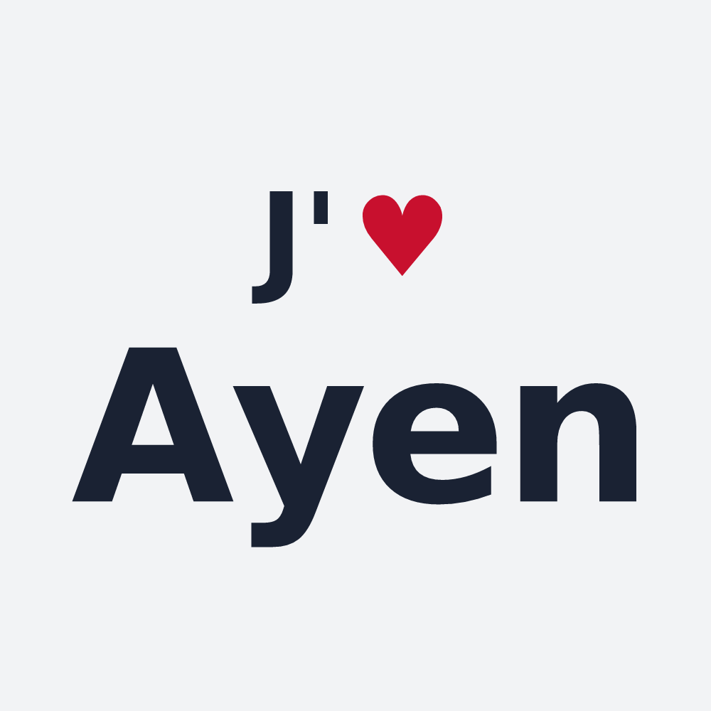 Poster personnalisé Ayen — design J'aime Ayen