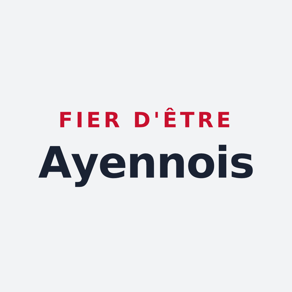 Poster « Fier d'être Ayennois » — design pour Ayen