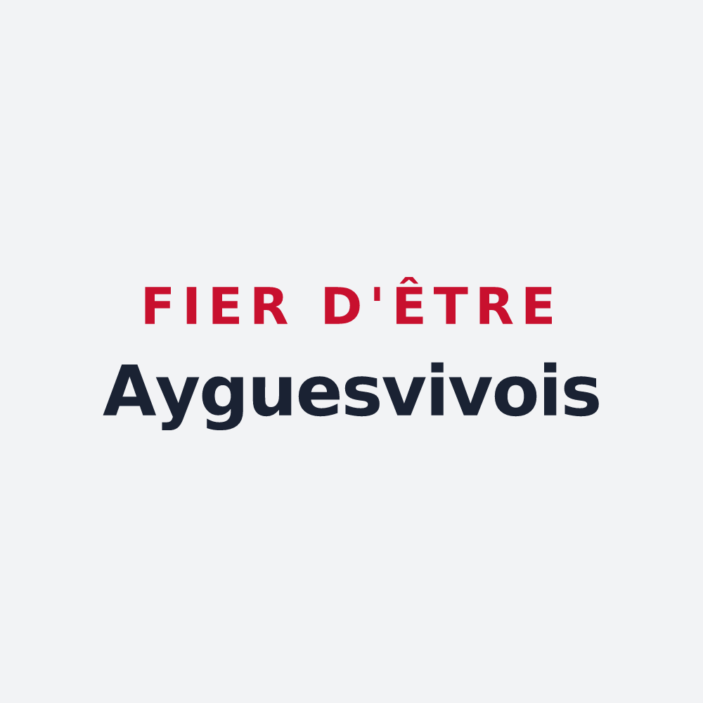 Poster « Fier d'être Ayguesvivois » — design pour Ayguesvives