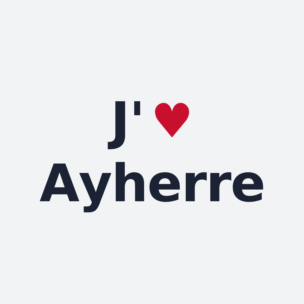 Poster personnalisé Ayherre — design J'aime Ayherre