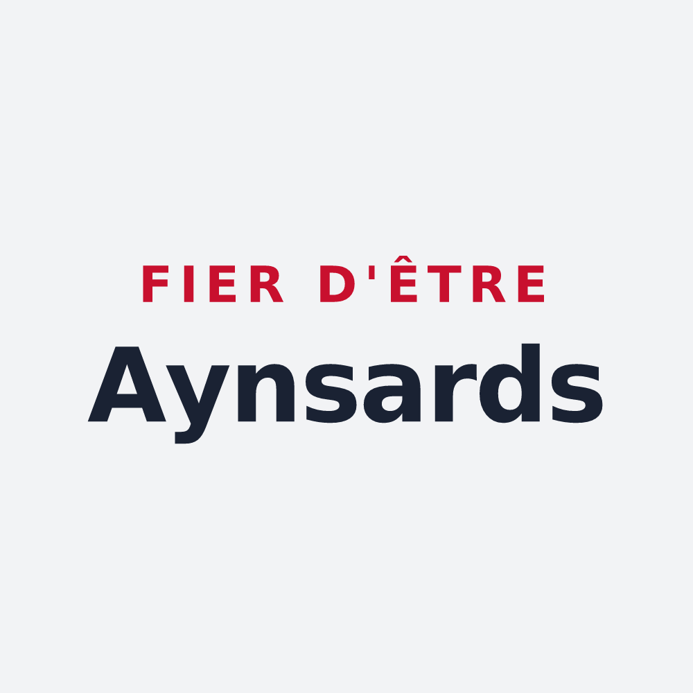 Poster « Fier d'être Aynsards » — design pour Ayn