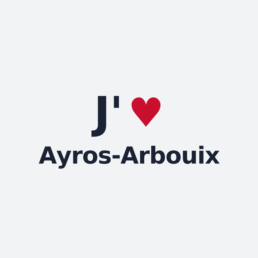 Poster personnalisé Ayros-Arbouix — design J'aime Ayros-Arbouix