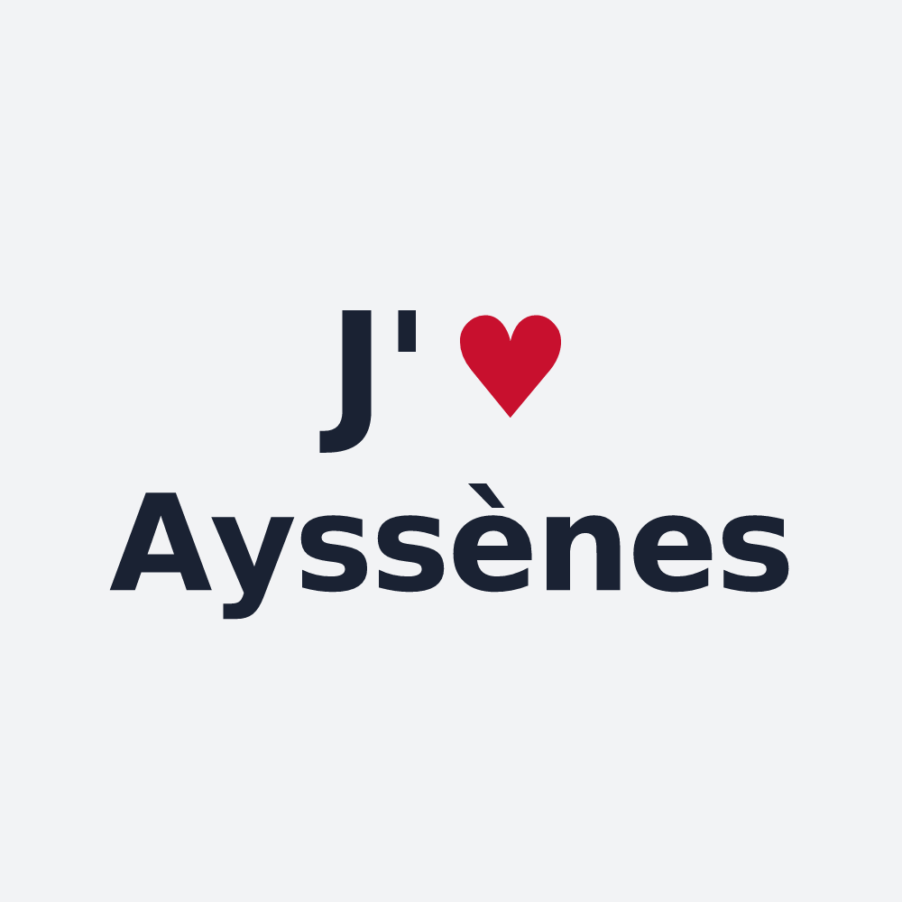 Poster personnalisé Ayssènes — design J'aime Ayssènes