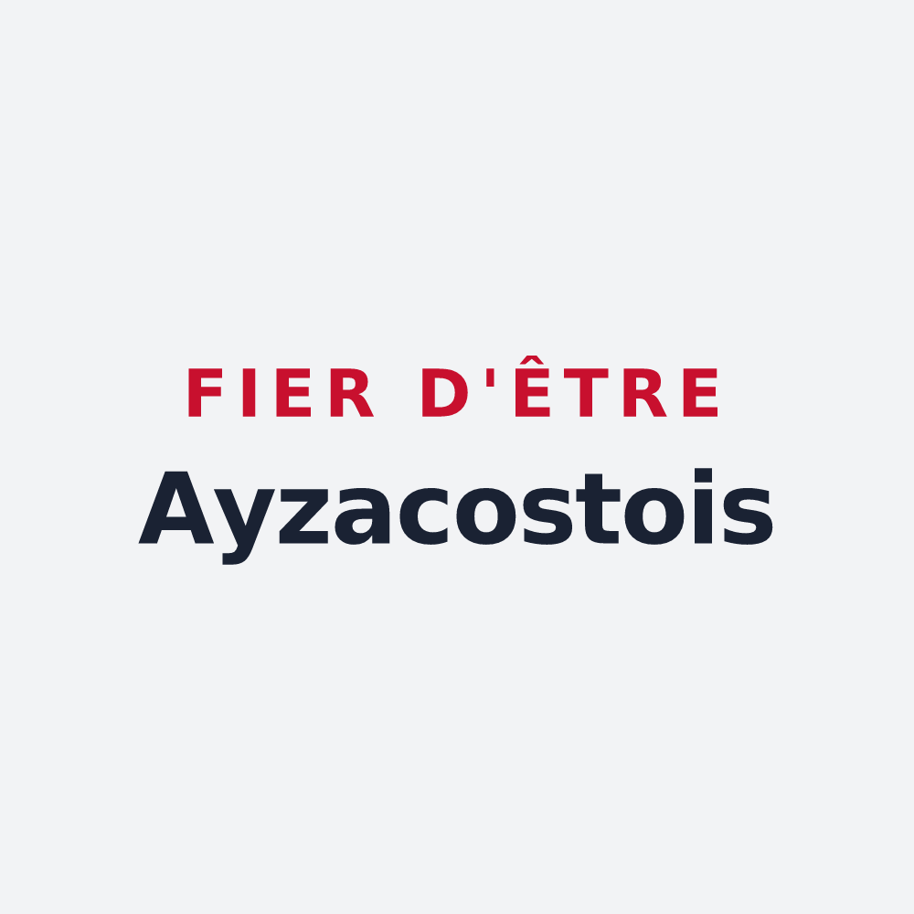 Poster « Fier d'être Ayzacostois » — design pour Ayzac-Ost