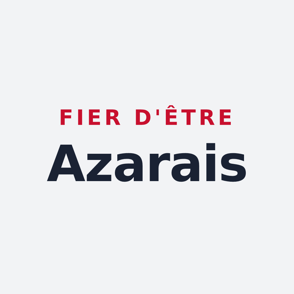 Poster « Fier d'être Azarais » — design pour Azat-Châtenet