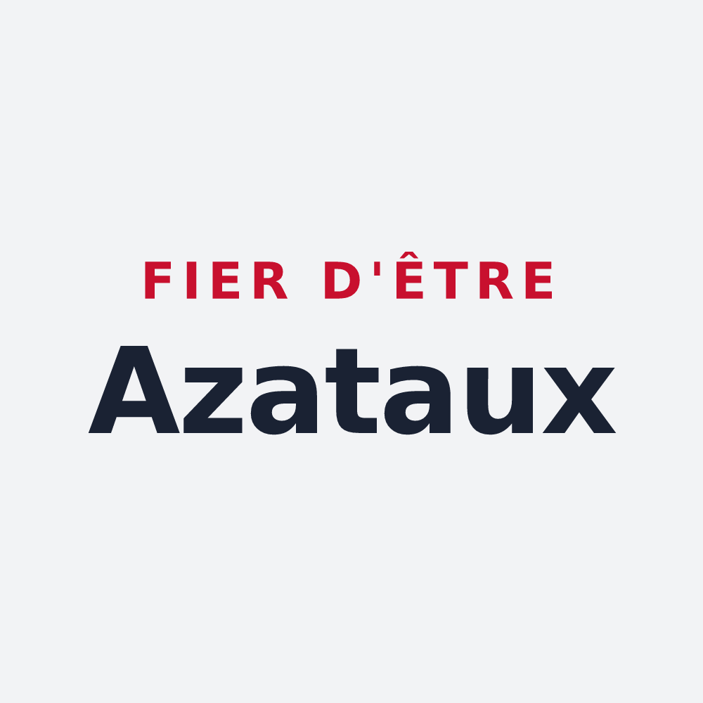 Poster « Fier d'être Azataux » — design pour Azat-le-Ris