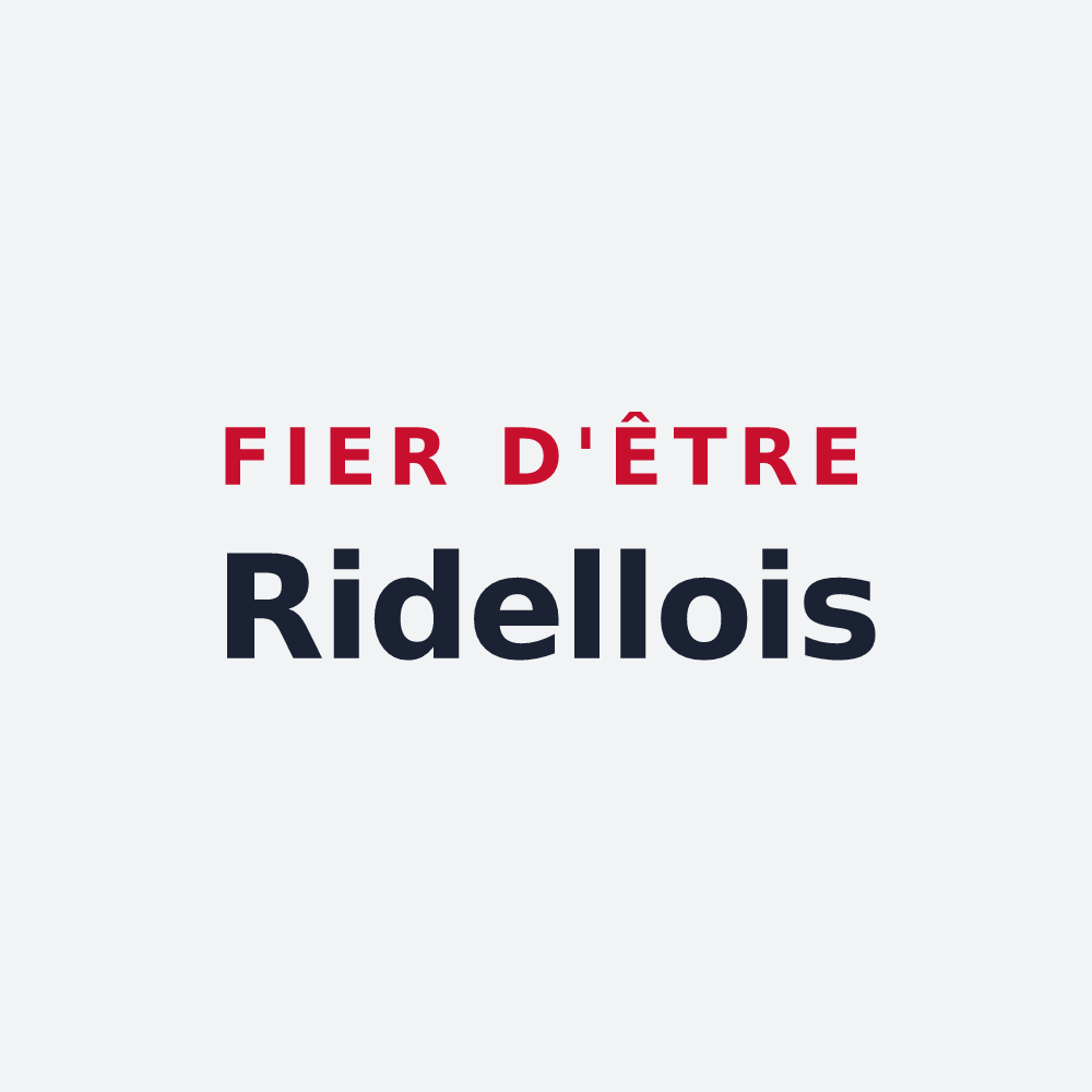 Poster « Fier d'être Ridellois » — design pour Azay-le-Rideau
