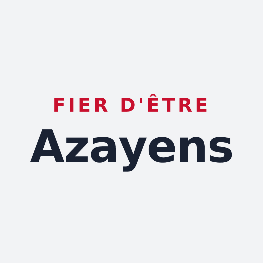 Poster « Fier d'être Azayens » — design pour Azay-sur-Cher