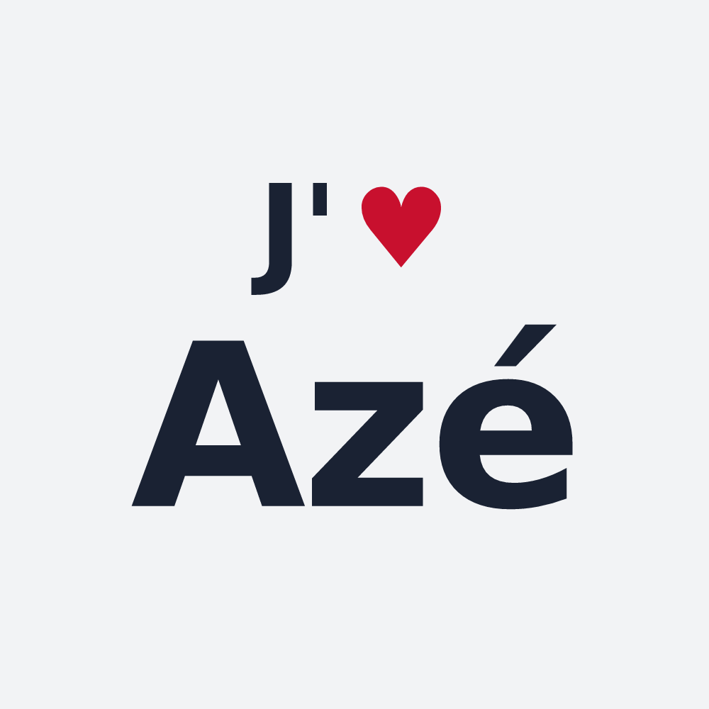 Poster personnalisé Azé — design J'aime Azé