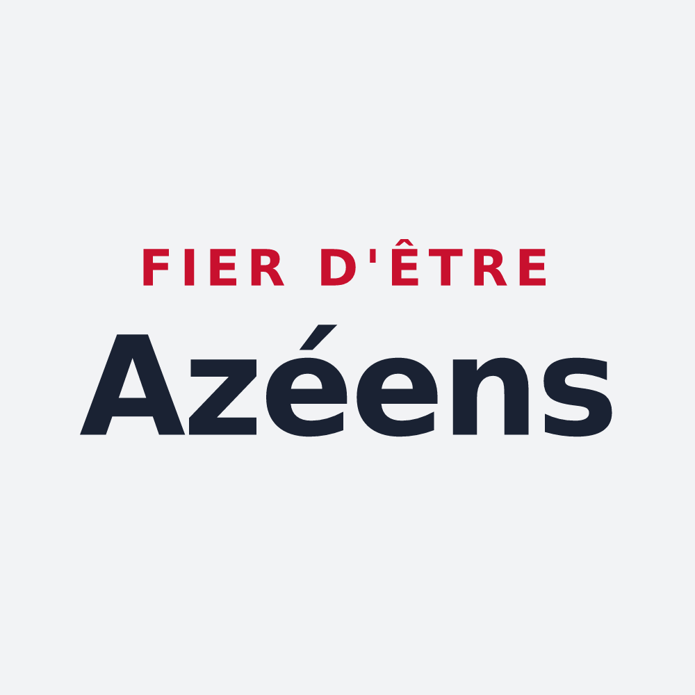Poster « Fier d'être Azéens » — design pour Azé