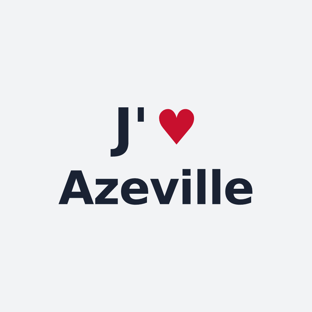 Poster personnalisé Azeville — design J'aime Azeville