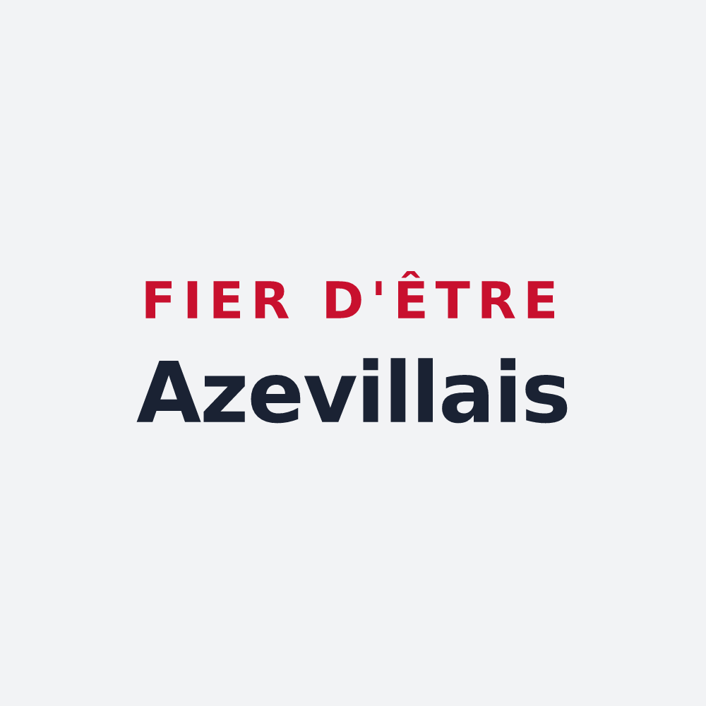 Poster « Fier d'être Azevillais » — design pour Azeville