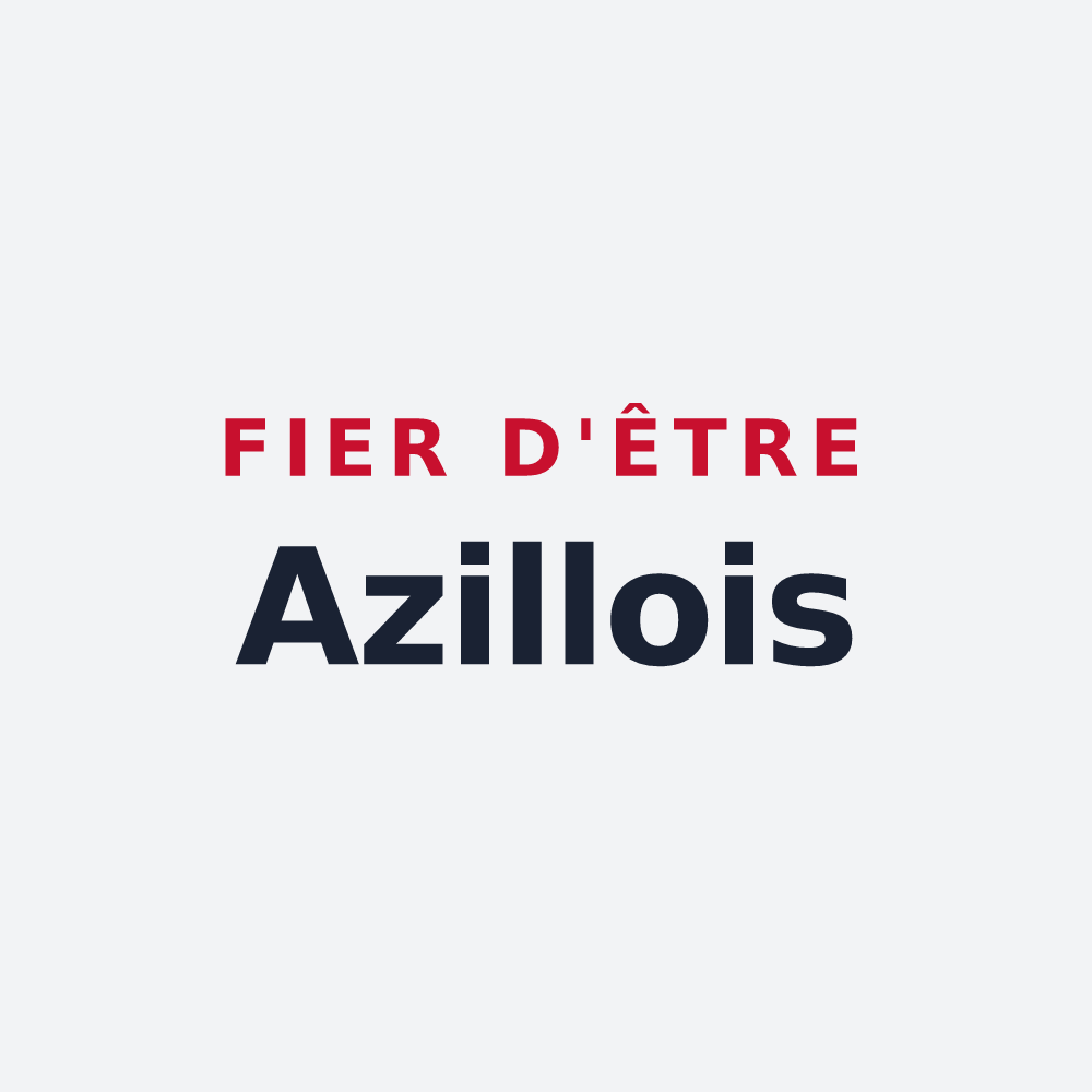 Poster « Fier d'être Azillois » — design pour Azille