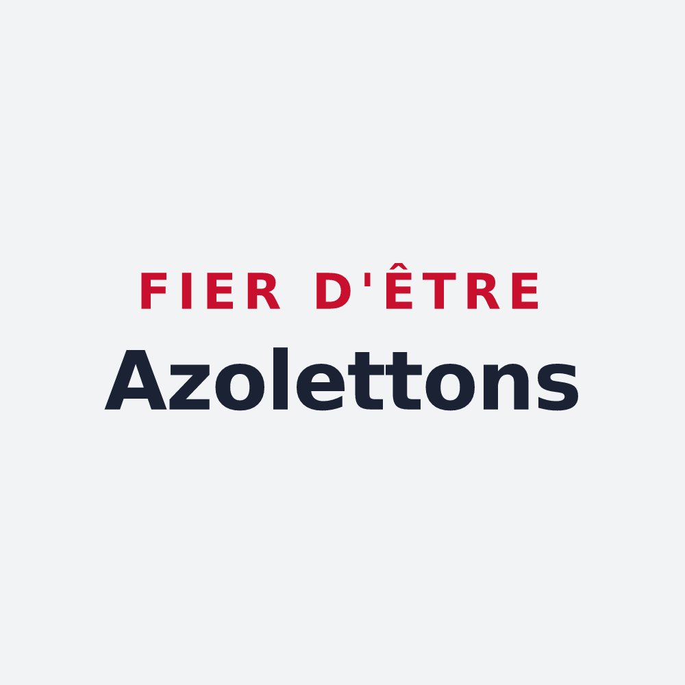 Poster « Fier d'être Azolettons » — design pour Azolette