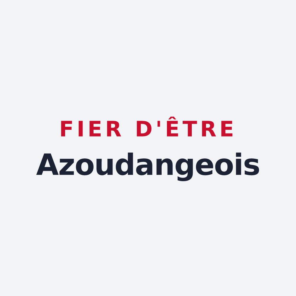 Poster « Fier d'être Azoudangeois » — design pour Azoudange