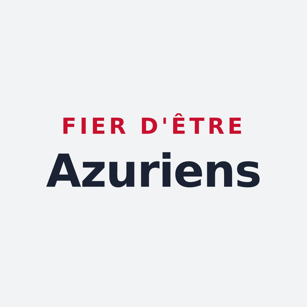Poster « Fier d'être Azuriens » — design pour Azur